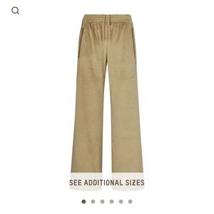 SKIMS GOLD VELOUR TRACK PANTS